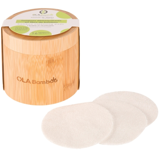 Coffret bambou tampons démaquillants Ola Bamboo